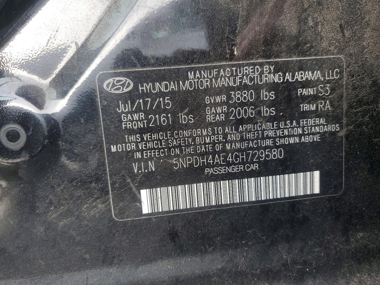 2016 Hyundai Elantra se
