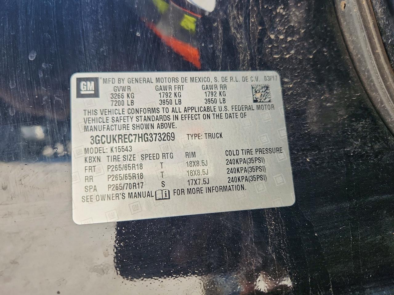 2017 Chevrolet Silverado K1500 LT