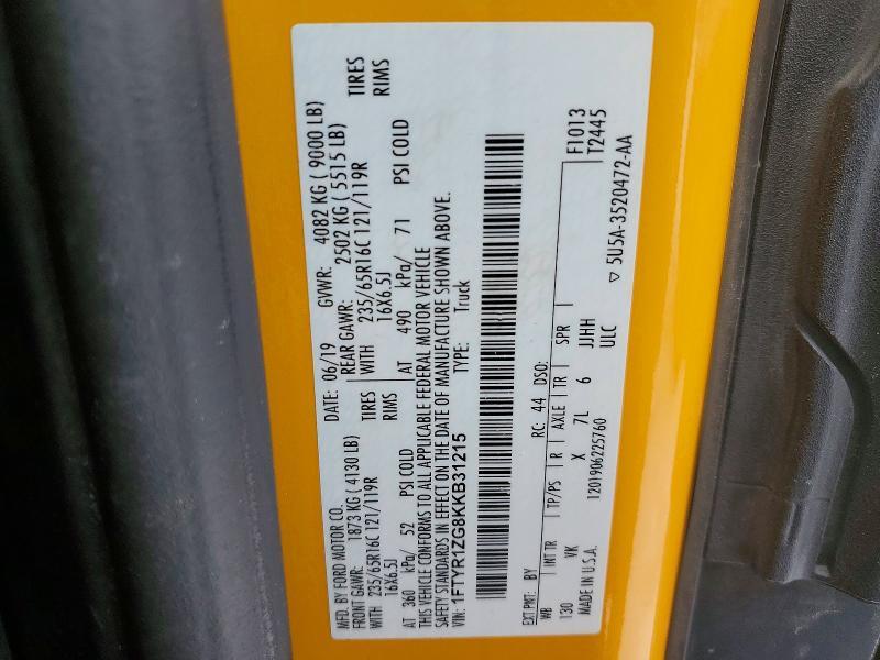 2019 Ford Transit 250 Utility / Service van