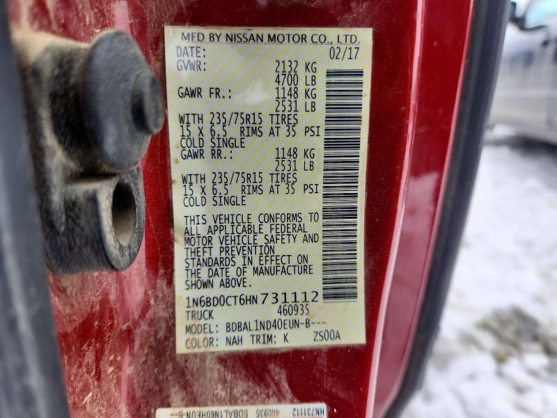 2017 Nissan Frontier s