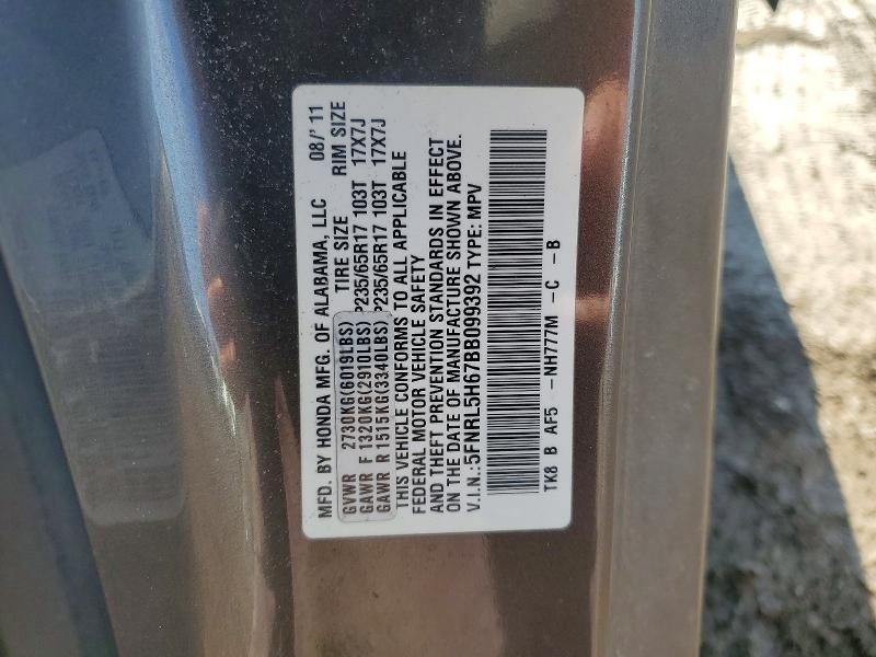 2011 Honda Odyssey exl