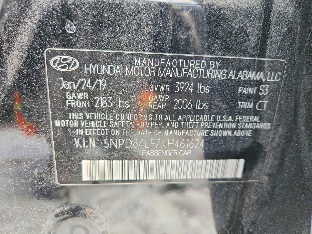 2019 Hyundai Elantra sel