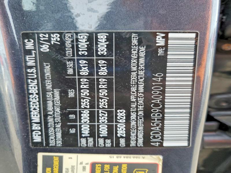 2012 Mercedes-Benz Ml 350 4matic