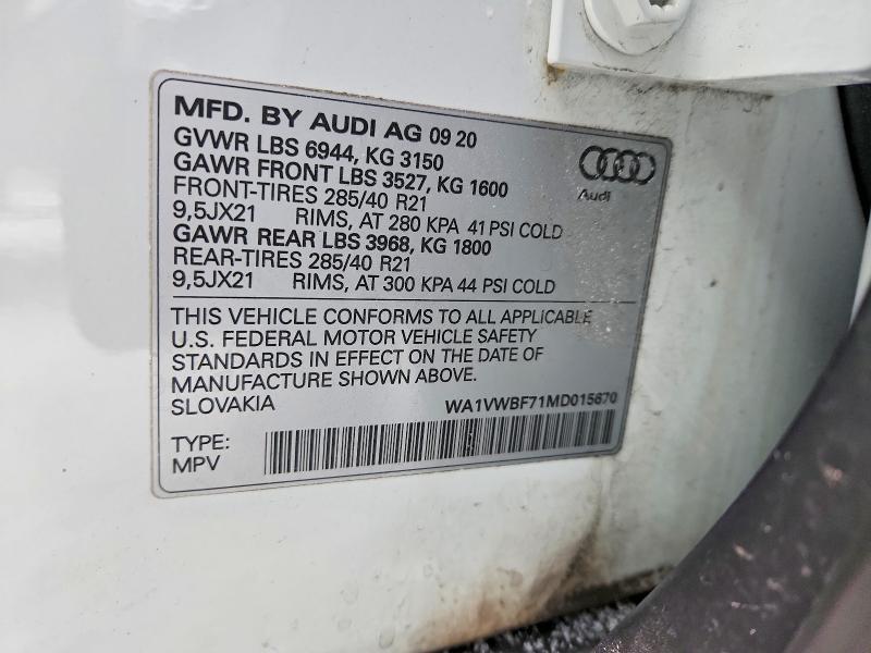 2021 Audi SQ7 Prestige