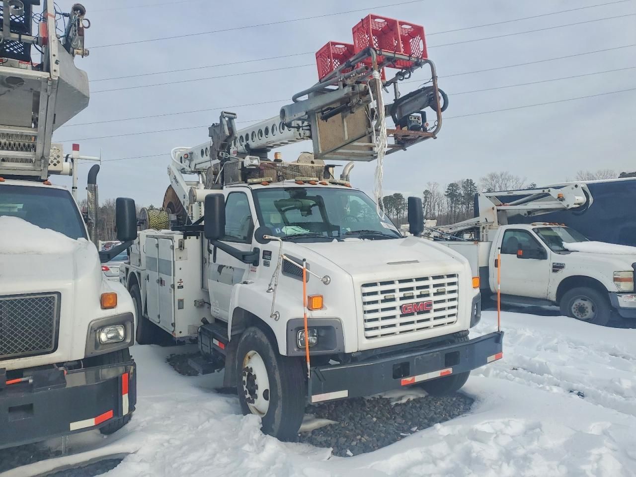 2009 GMC C8500 Cable Placer Bucket Truck