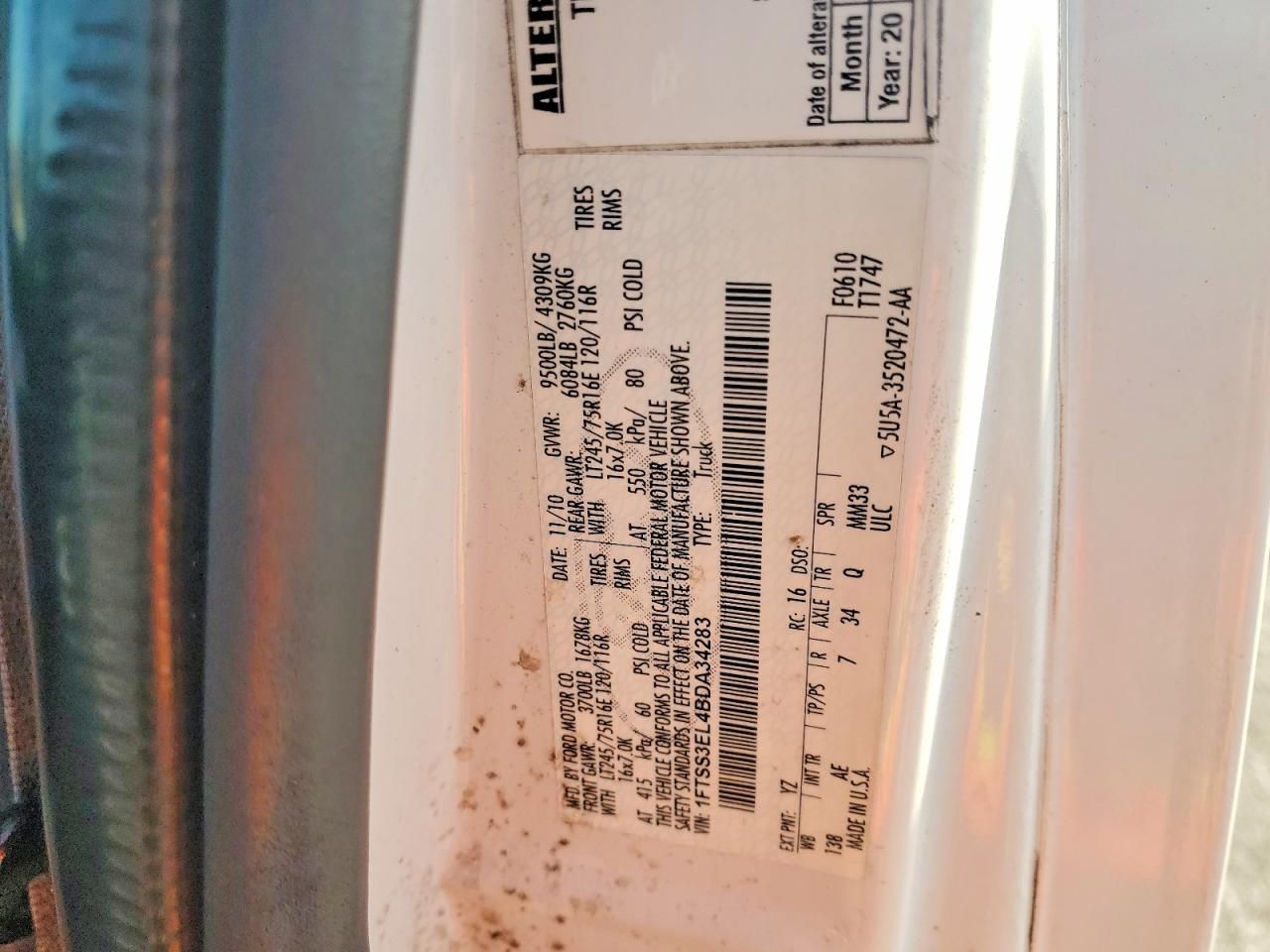 2011 Ford Econoline E350 Super Duty van