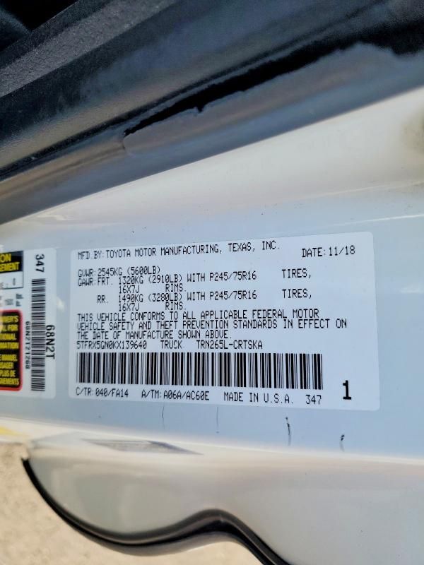 2019 Toyota Tacoma Access cab