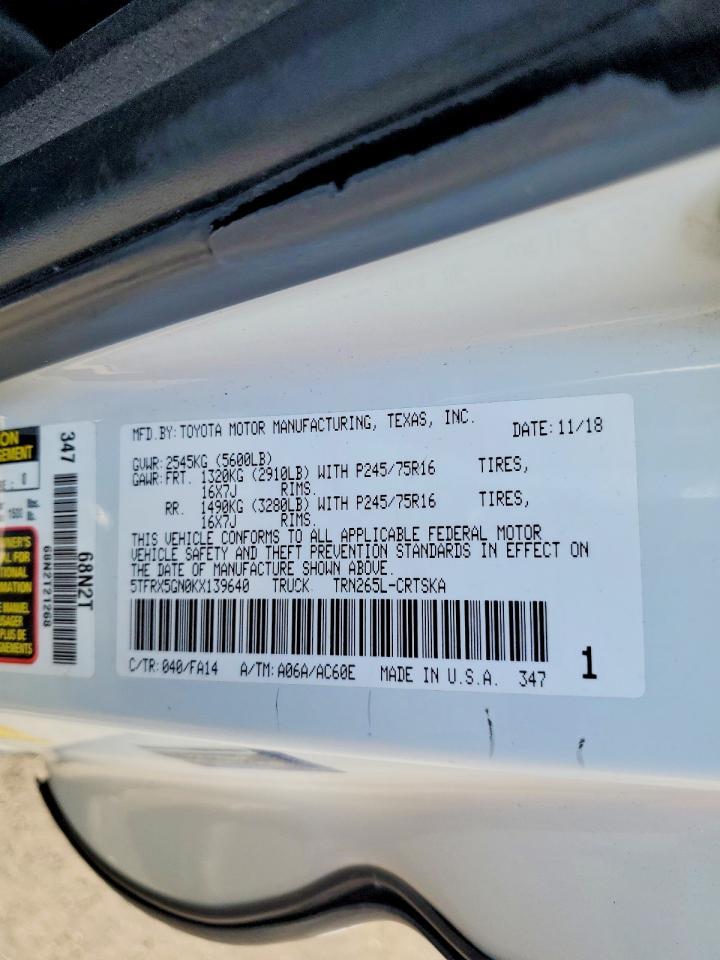 2019 Toyota Tacoma Access cab