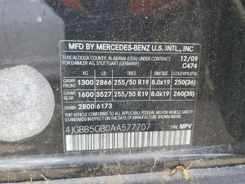 2010 Mercedes-Benz Ml 350