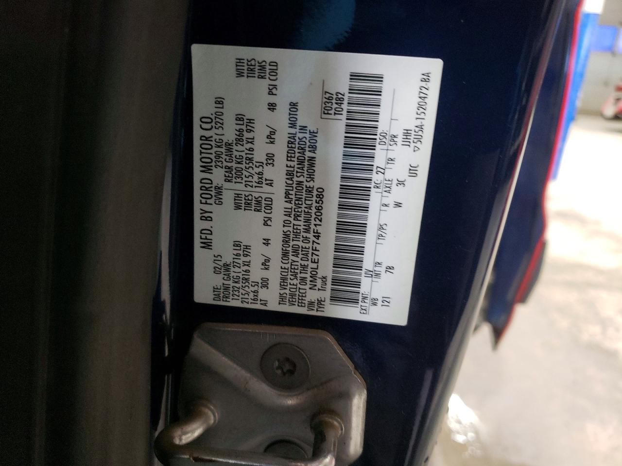 2015 Ford Transit Connect Delivery Van