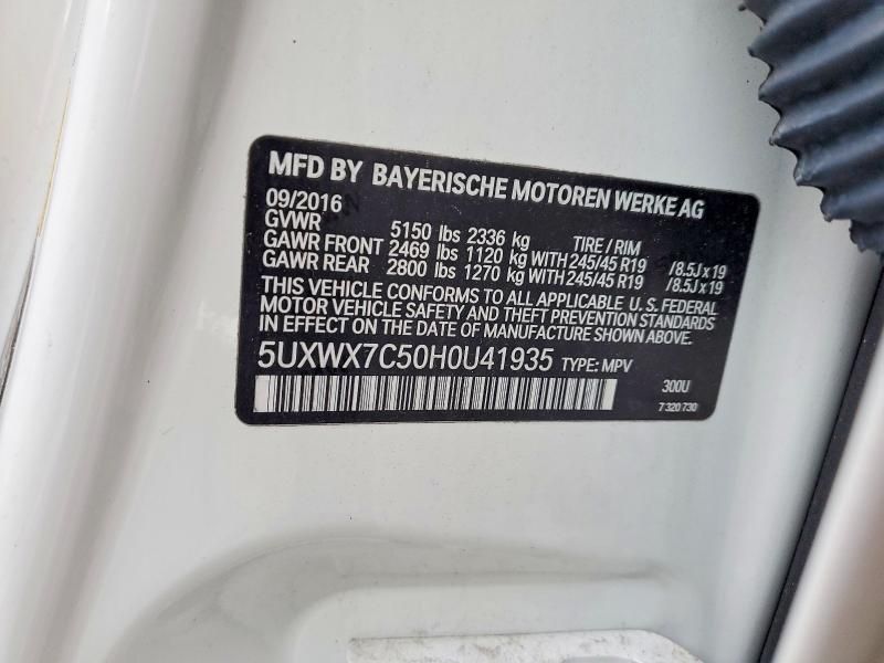 2017 BMW X3 Xdrive35i