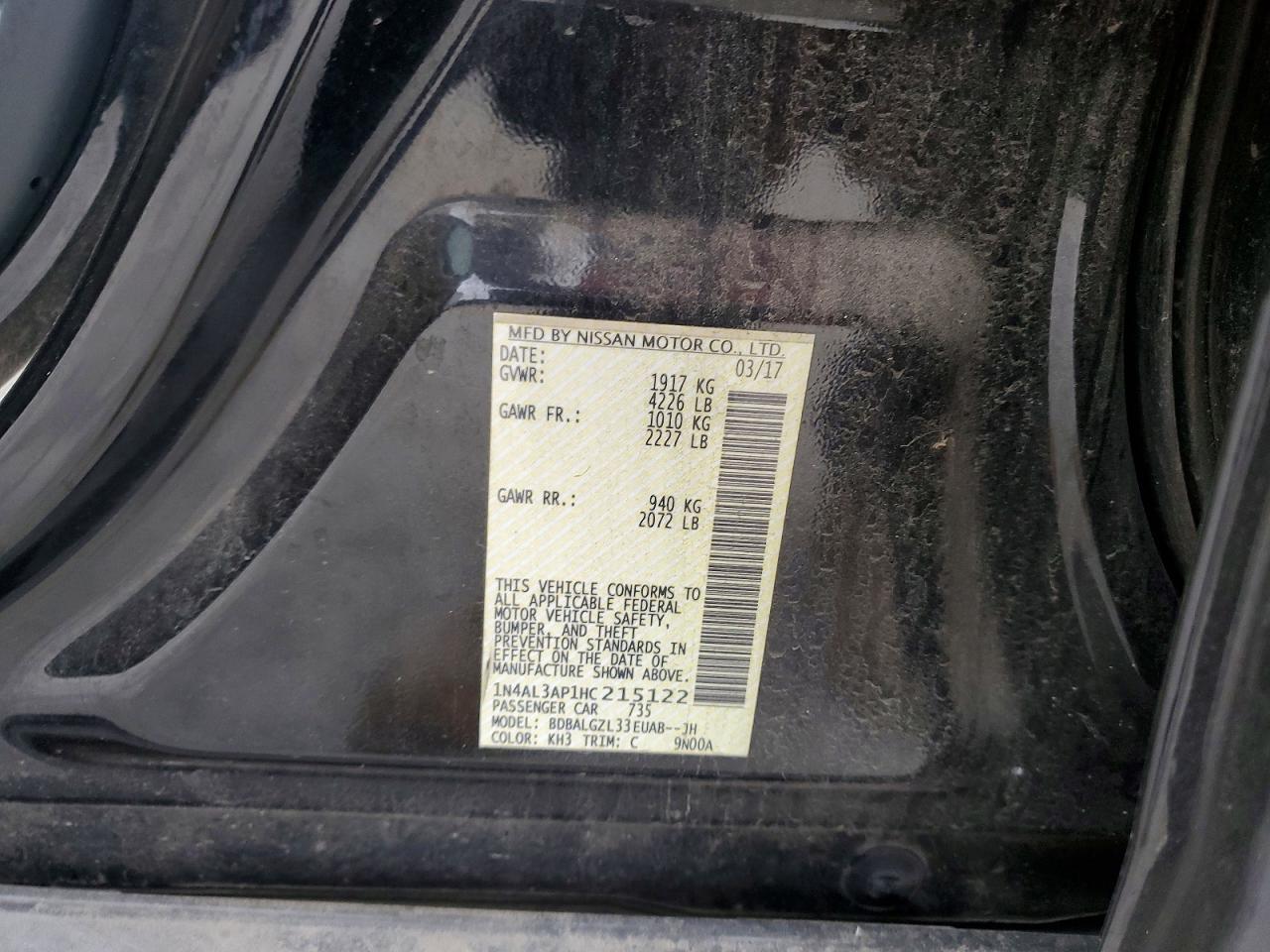 2017 Nissan Altima 2.5