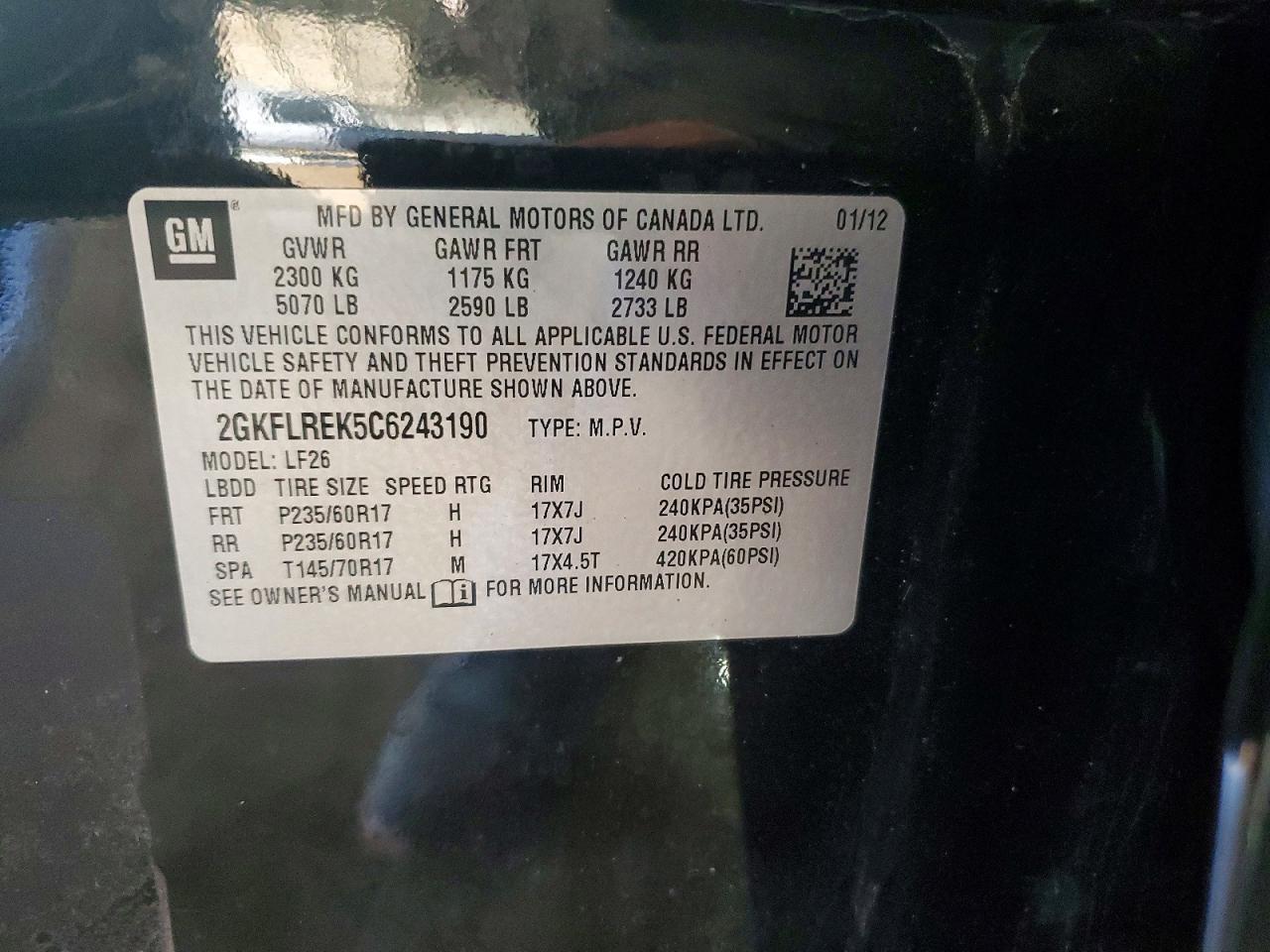 2012 GMC Terrain sle