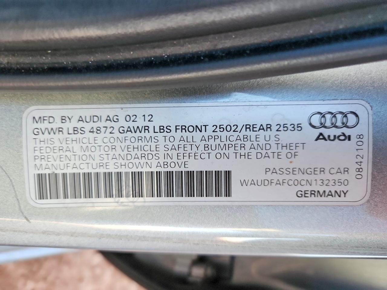 2012 Audi A6 Premium Plus