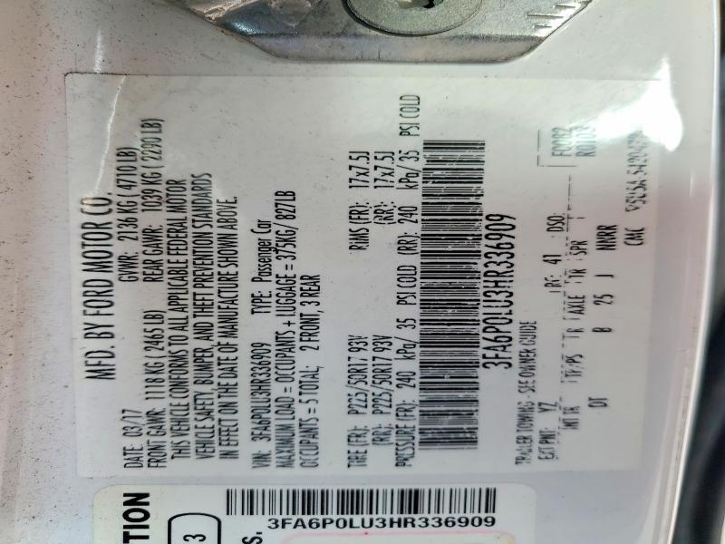 2017 Ford Fusion se Hybrid