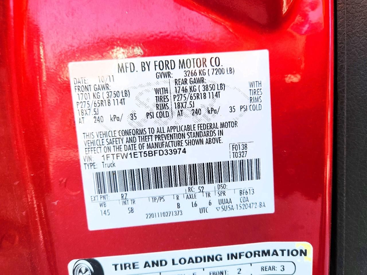 2011 Ford F150 Supercrew