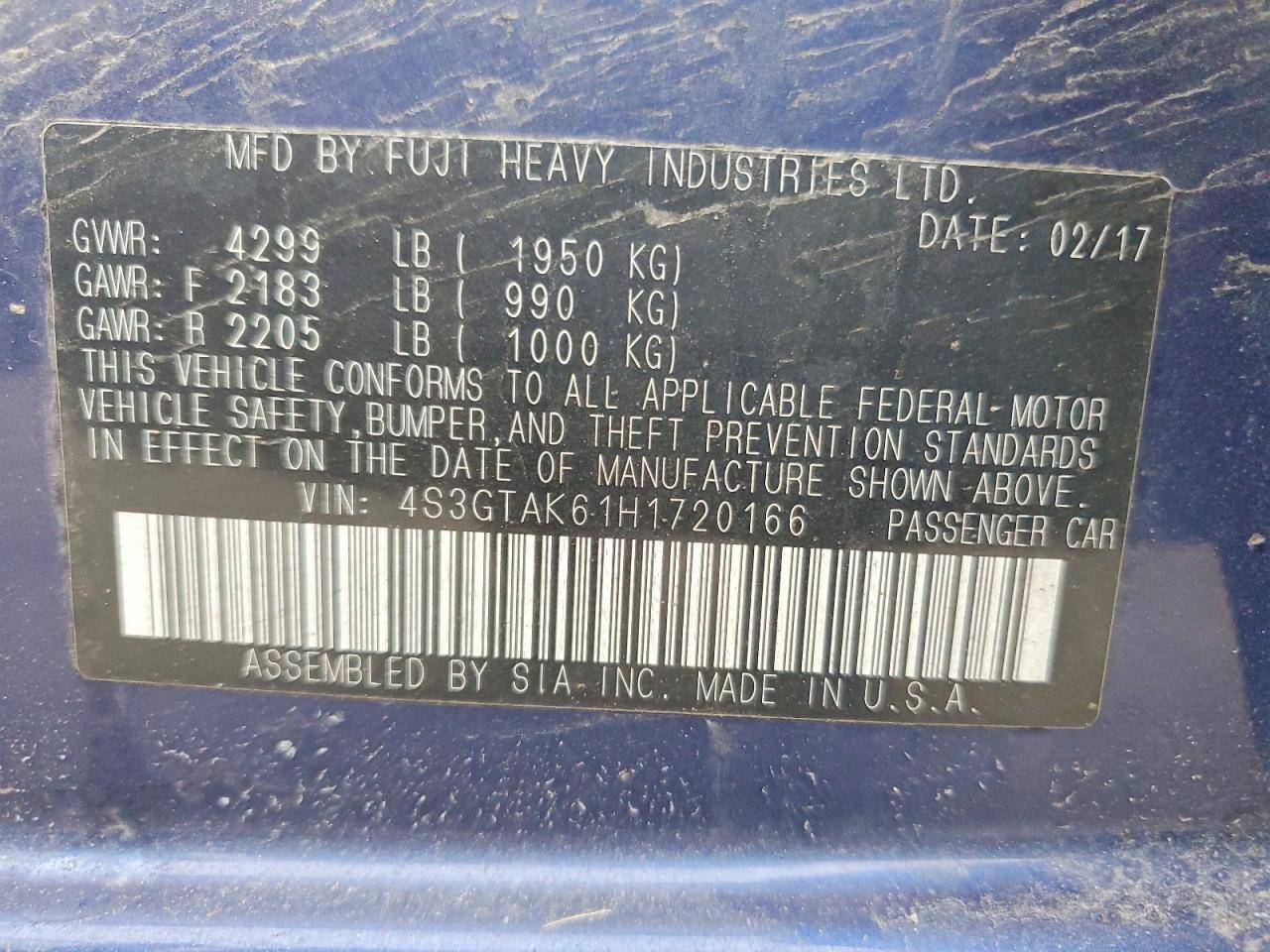 2017 Subaru Impreza Sport