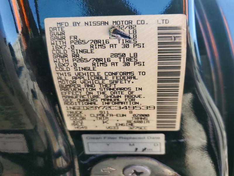 2002 Nissan Frontier XE-V6