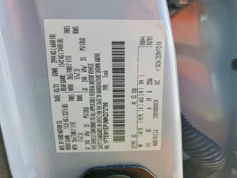 2021 Ford F150 Supercrew