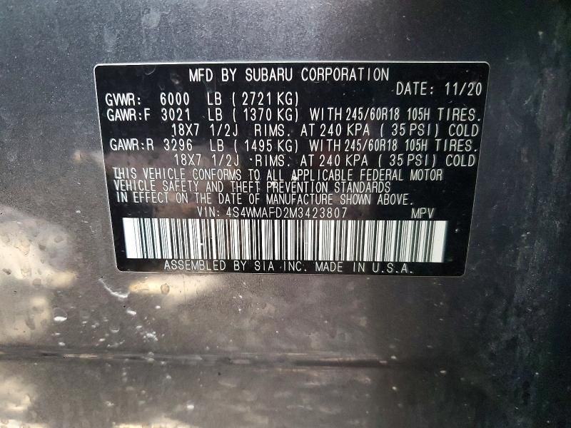 2021 Subaru Ascent Premium