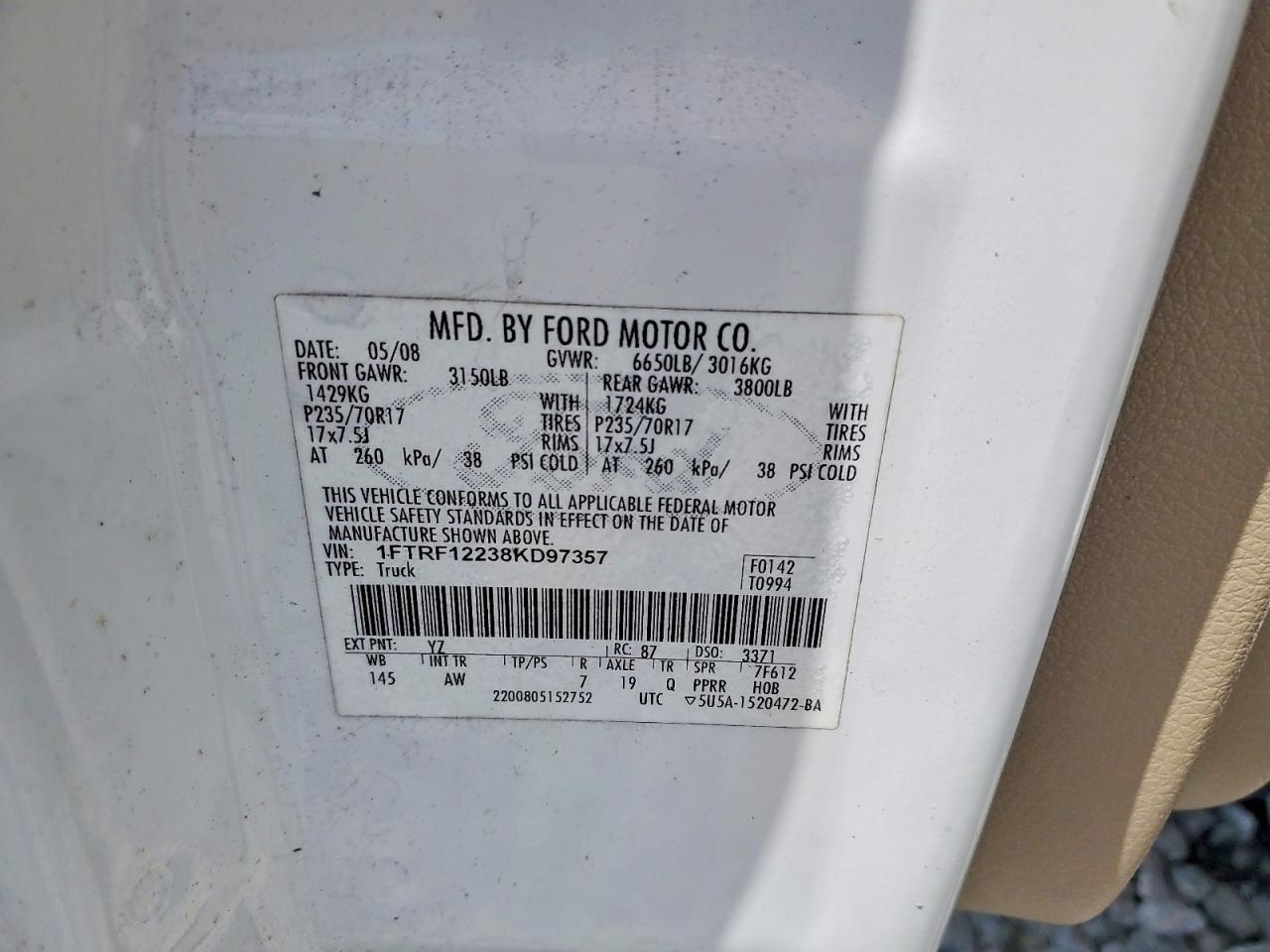 2008 Ford F150
