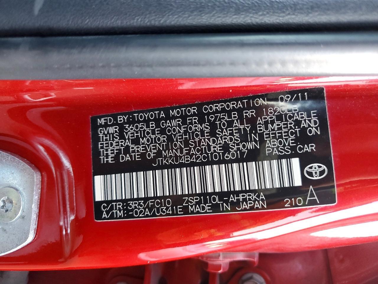 2012 Scion XD