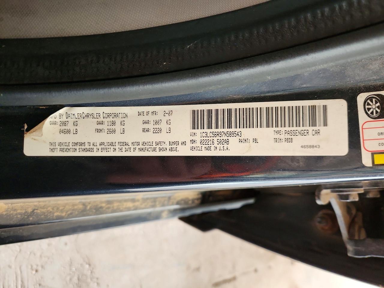 2007 Chrysler Sebring Touring