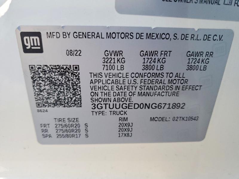 2022 GMC Sierra K1500 Denali