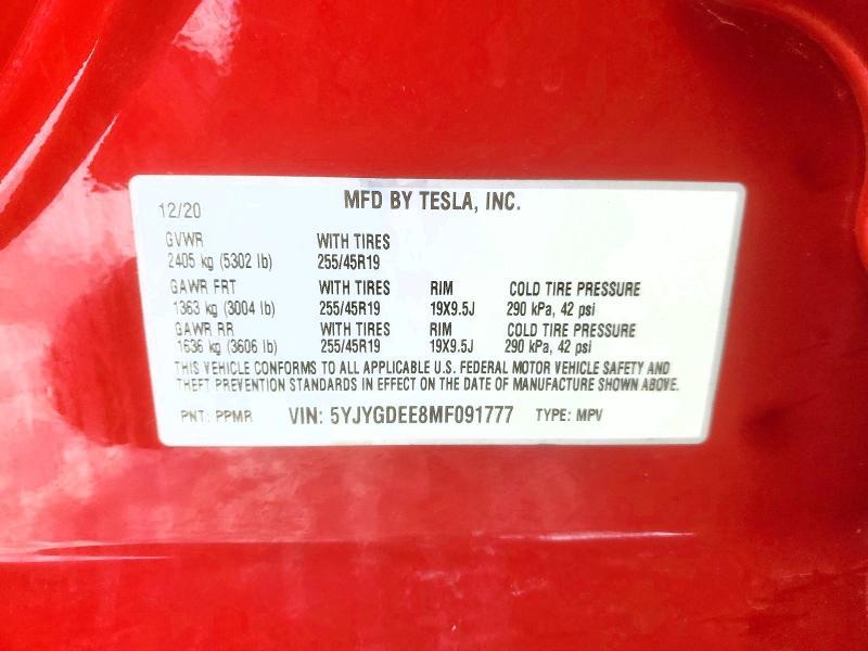 2021 Tesla Model y