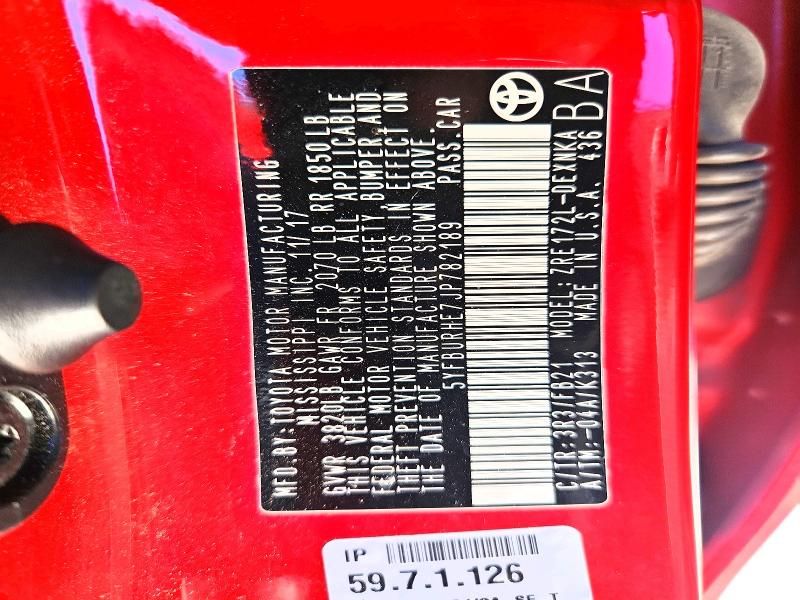 2018 Toyota Corolla l