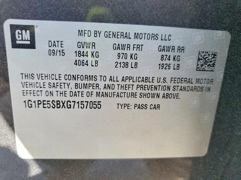 2016 Chevrolet Cruze Limited lt