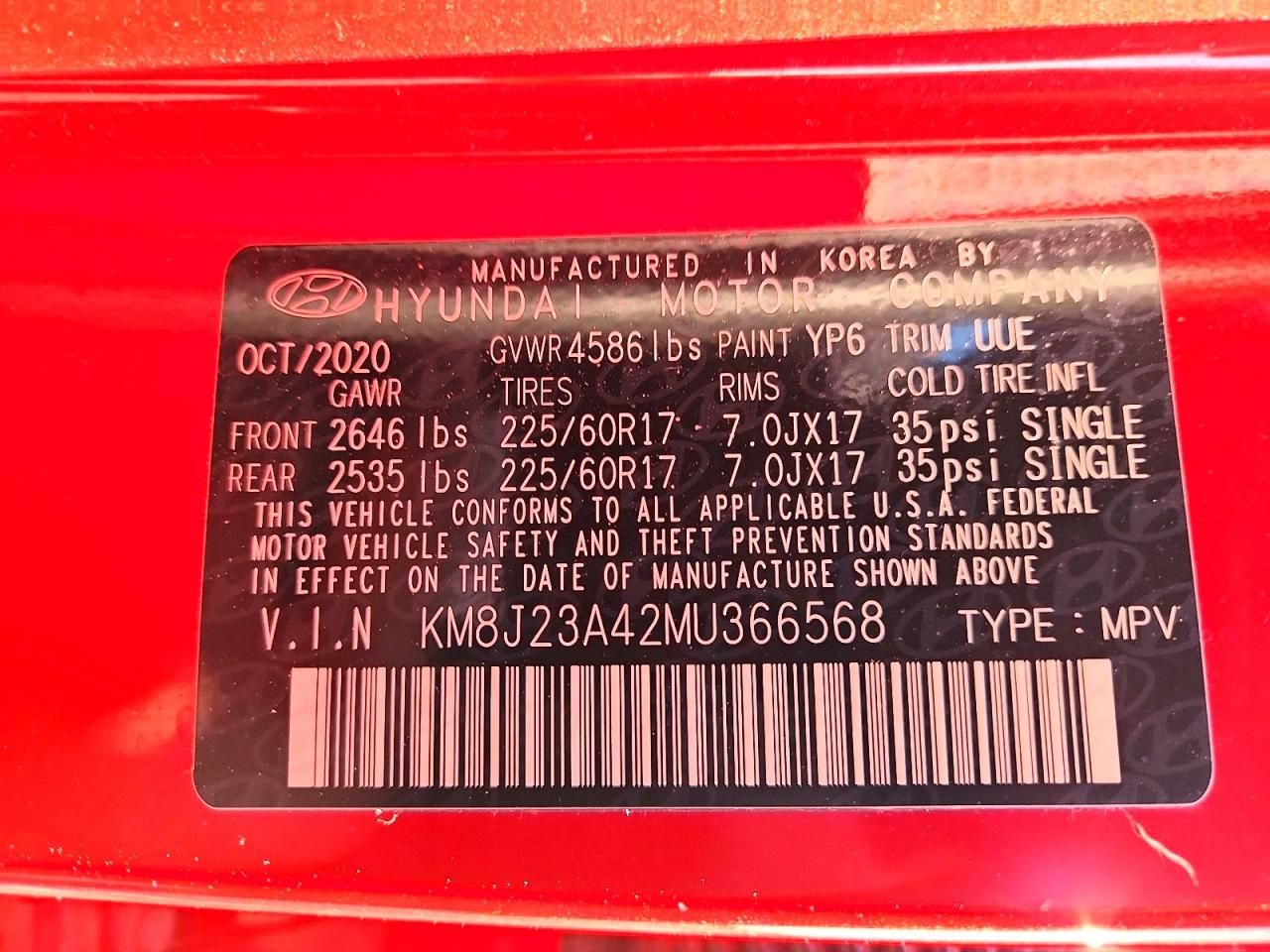 2021 Hyundai Tucson se