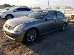 Salvage cars for sale from Copart Sacramento, CA: 2006 Infiniti G35