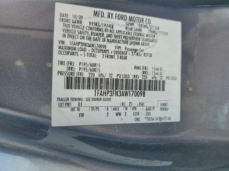 2010 Ford Focus se