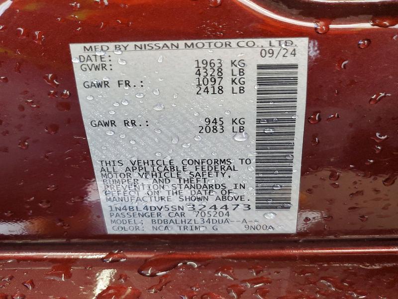 2025 Nissan Altima 2.5 sv