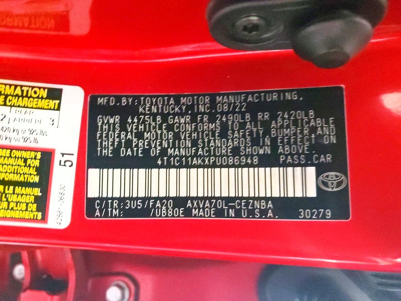 2023 Toyota Camry le