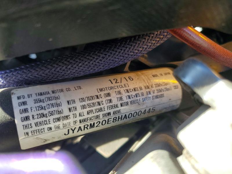 2017 Yama FZ07A