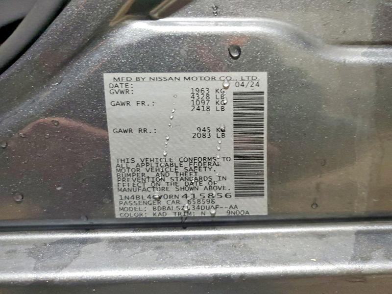 2024 Nissan Altima 2.5 sr