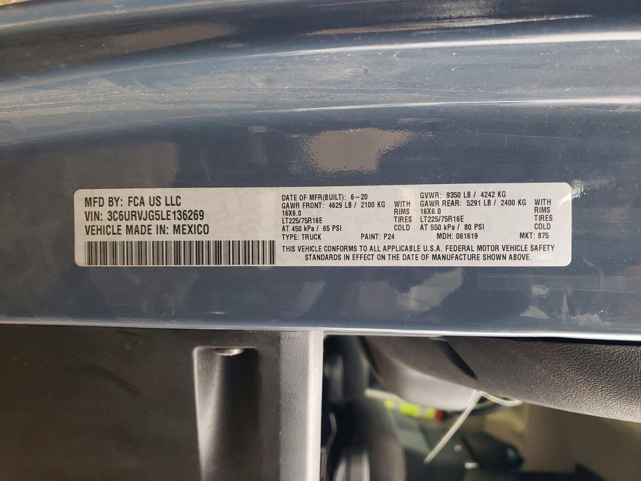 2020 Dodge Ram Promaster 3500 Delivery van