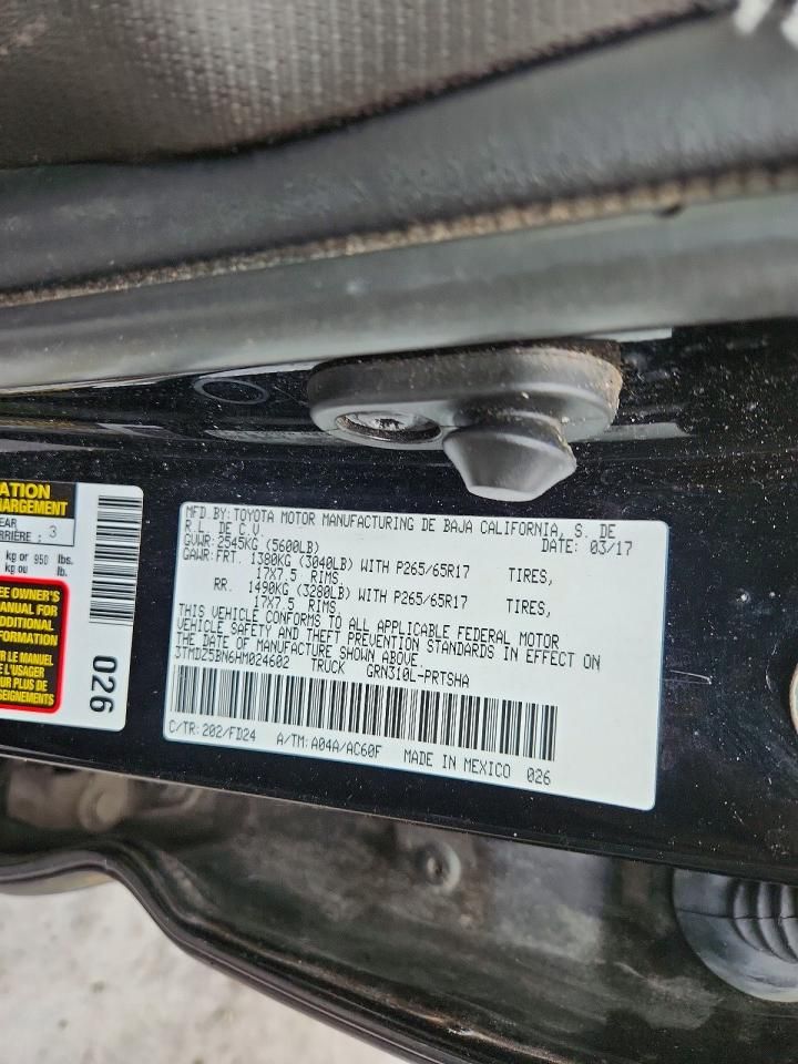 2017 Toyota Tacoma Double Cab