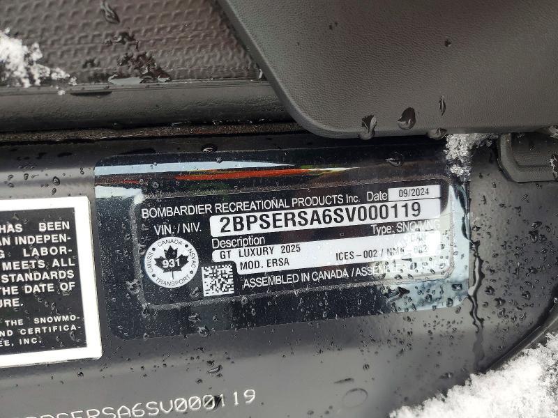 2025 Skidoo Grand Touring LE 900 ACE Turbo