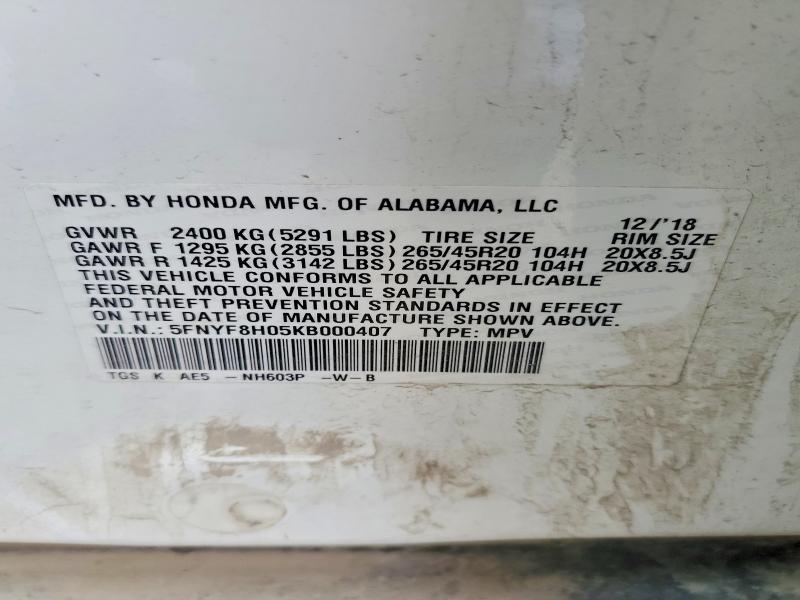 2019 Honda Passport Elite