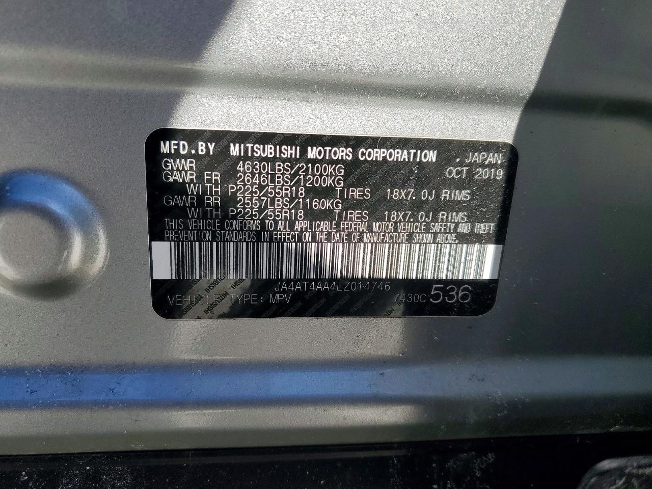 2020 Mitsubishi Eclipse Cross le