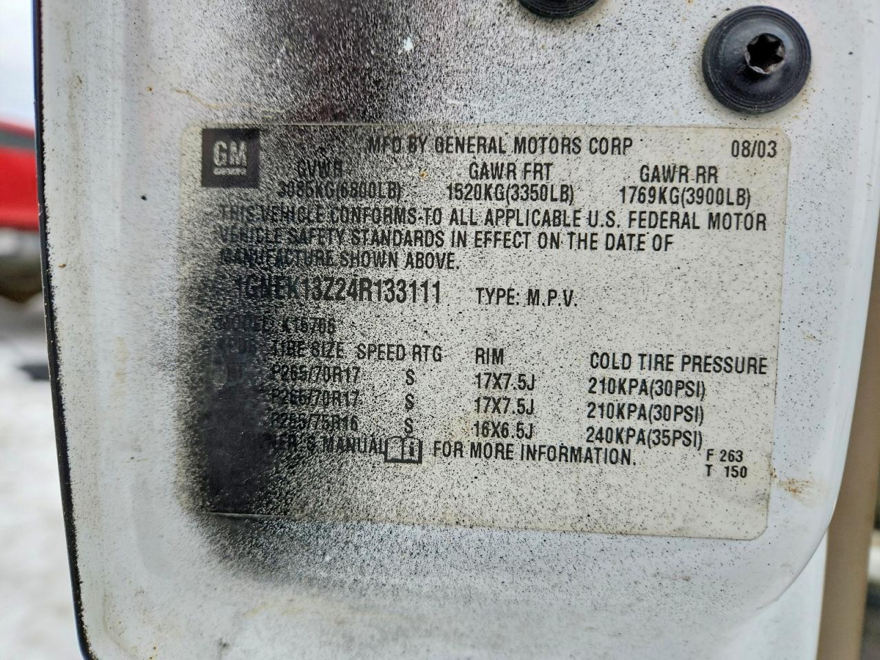 2004 Chevrolet Silverado K1500