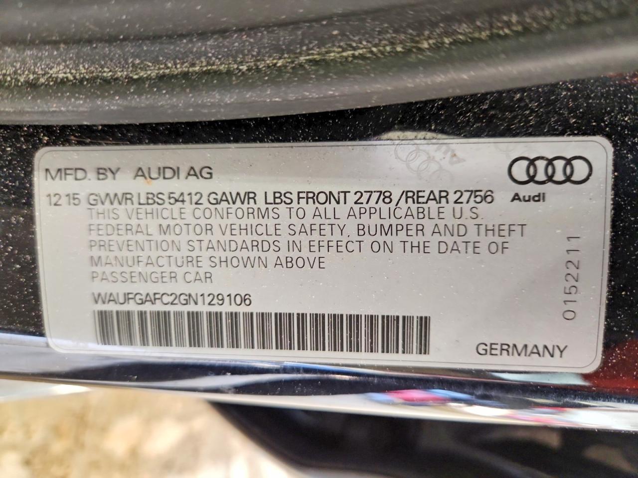 2016 Audi A6 Premium Plus