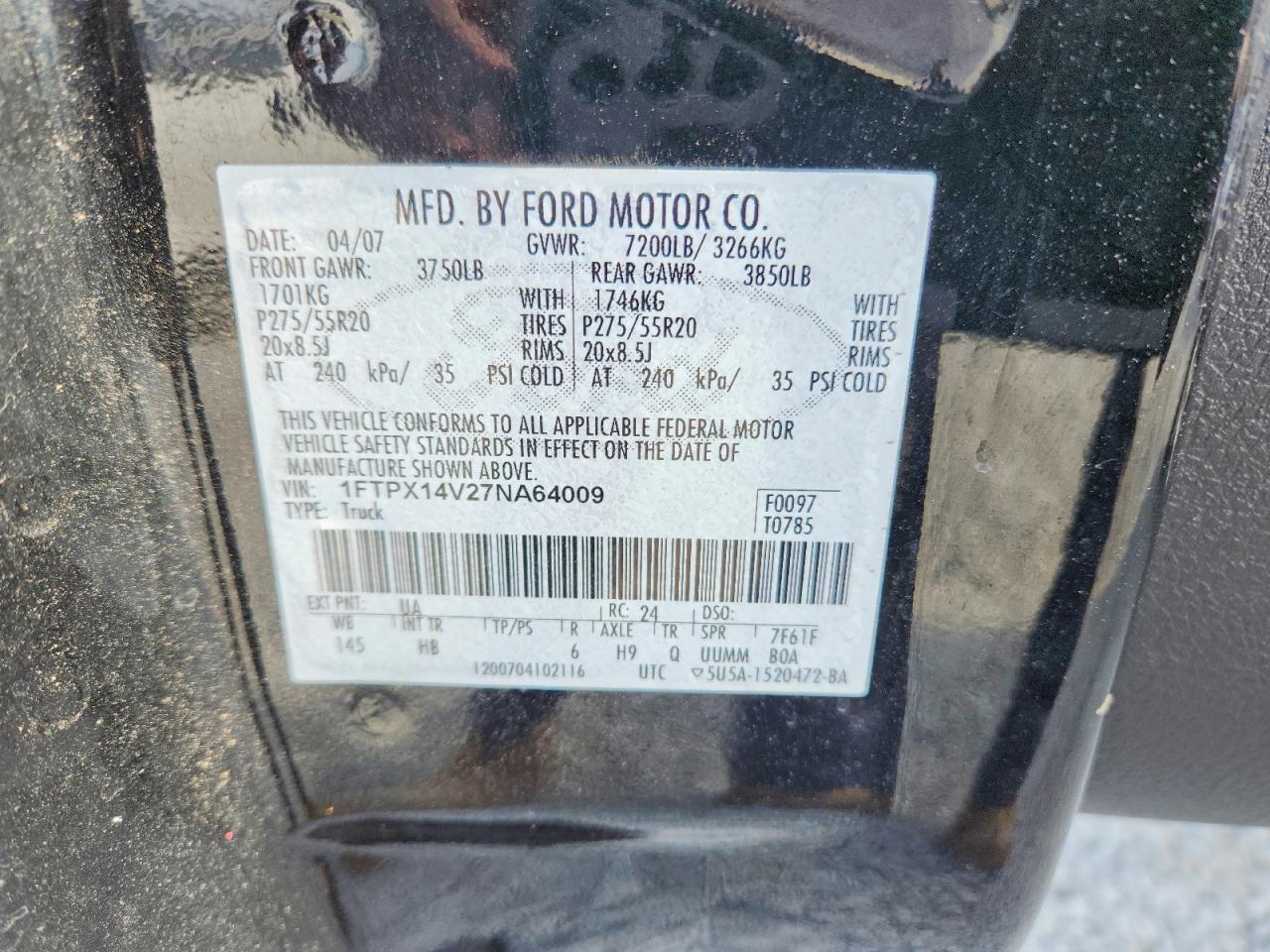 2007 Ford F150