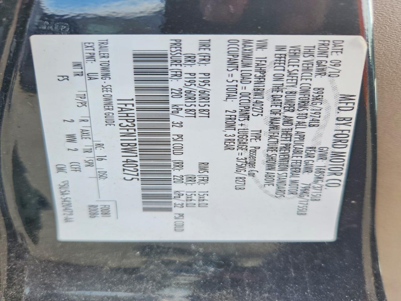 2011 Ford Focus se
