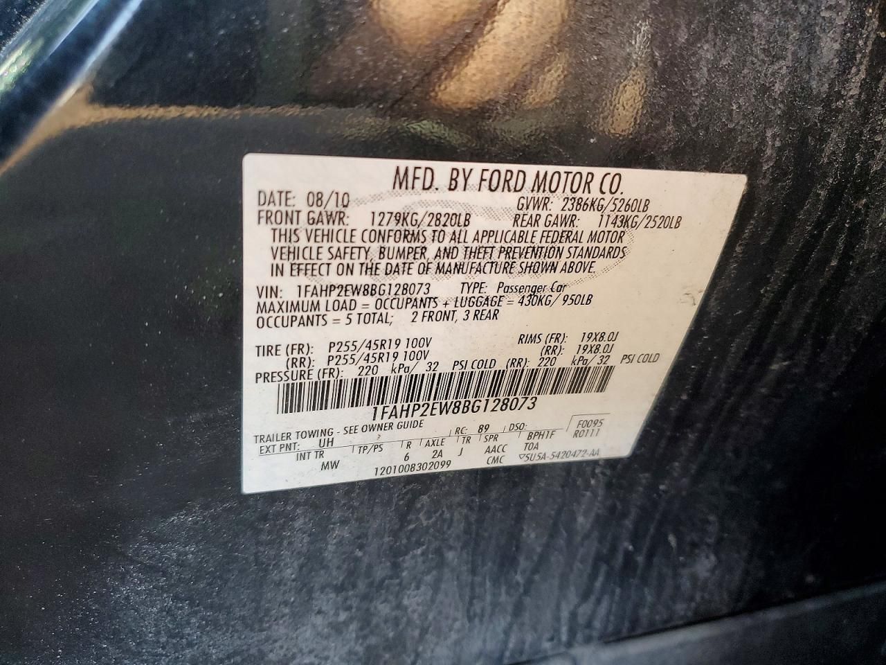 2011 Ford Taurus sel