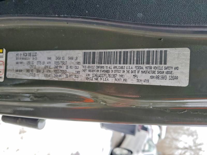 2015 Jeep Wrangler Unlimited Sport