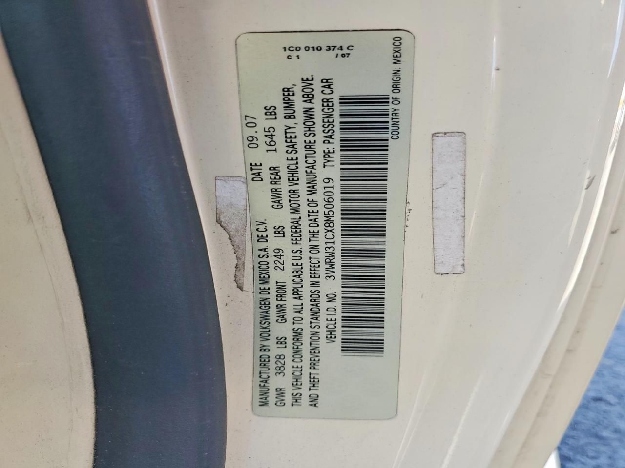 2008 Volkswagen New Beetle s